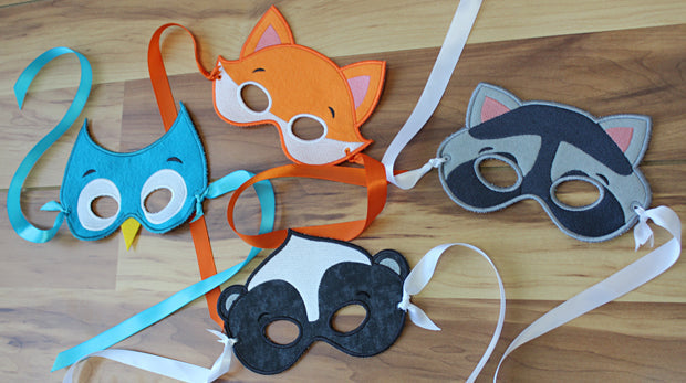 Animal Eye Masks (In-the-Hoop)