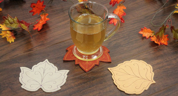 Seasonal Coasters, In-The-Hoop