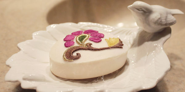 Adding Embroidery to Soap