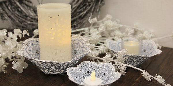 Snowflake Bowl (Battenburg Lace)