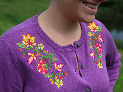 How to Embroider on Cardigans