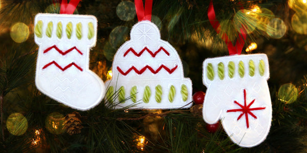 Yarn Stitch Ornaments (In-the-Hoop)