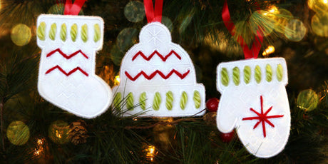 Yarn Stitch Ornaments (In-the-Hoop)