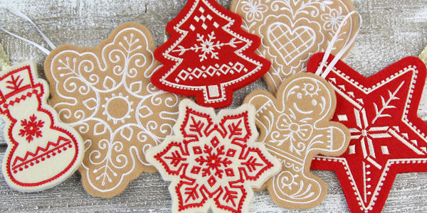 Raw Edge Ornaments (In-the-Hoop)