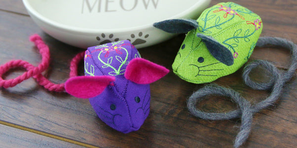 Completed Marvelous Mouse project in green and purple