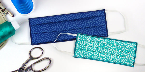 Completed embroidered Face Mask design