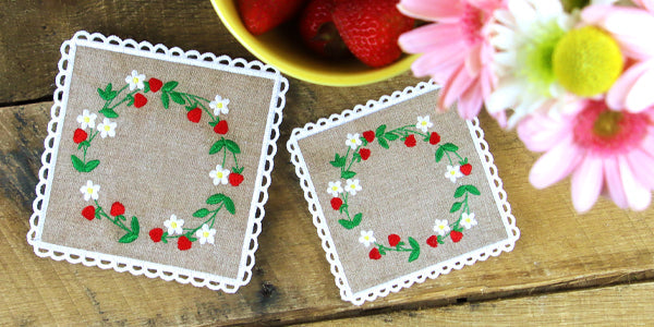 Lace Edge Coasters and Bookmarks (In-the-Hoop)