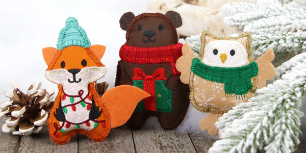 Stuffed Heirloom Applique Ornaments (In-the-Hoop)