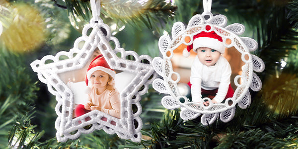 Freestanding Photo Frame Ornament (Lace)