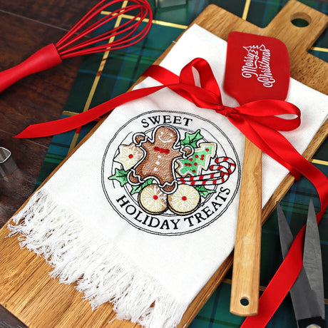 Christmas treats stamp machine embroidery design