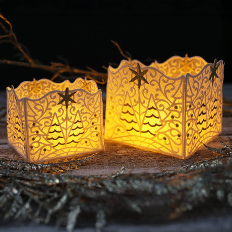 lace lantern machine embroidery project