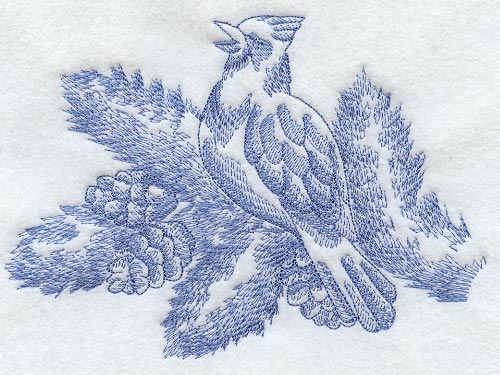 Fourth Day of Christmas (Toile)