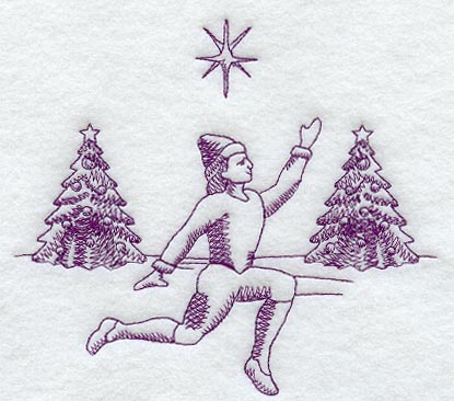 Tenth Day of Christmas (Toile)