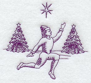 Tenth Day of Christmas (Toile)