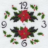 Poinsettia Clock