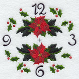 Poinsettia Clock