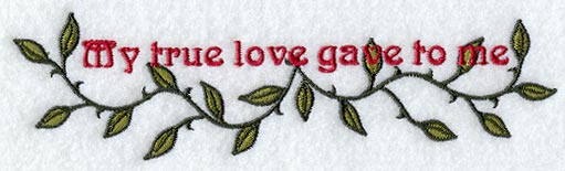 Ornate 12 Days of Christmas Text 2