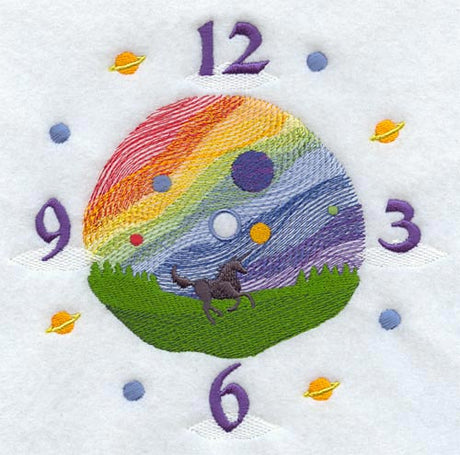 Unicorn & Rainbow Clock