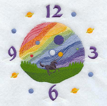 Unicorn & Rainbow Clock