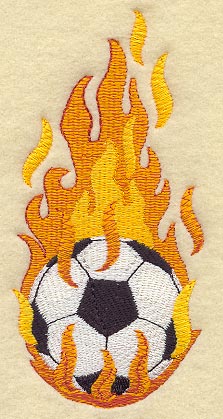 Flaming Soccer Ball