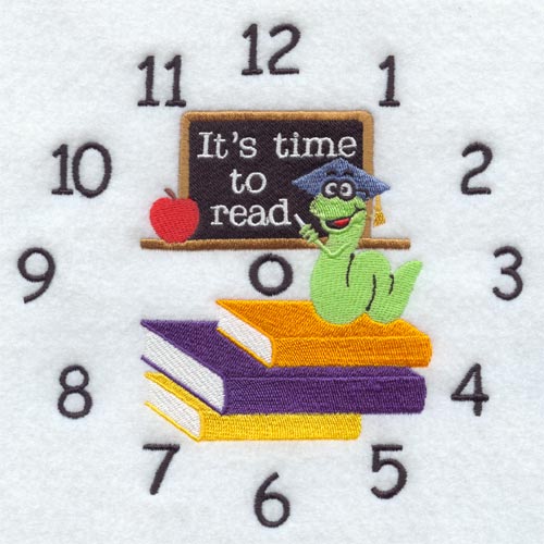 Bookworm Clock