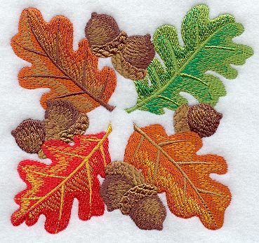 Oak Leaves and Acorns