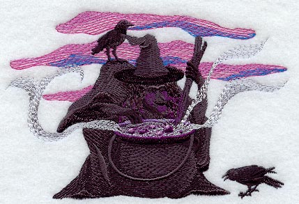 Witch in Cauldron