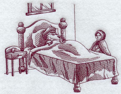 Little Red Riding Hood Scene 2 (Toile)