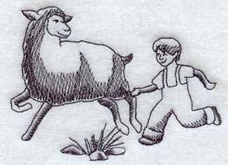 Baa Baa Black Sheep Scene 2 (Toile)