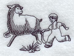 Baa Baa Black Sheep Scene 2 (Toile)