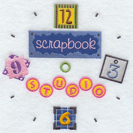 Scrapbooking Clock