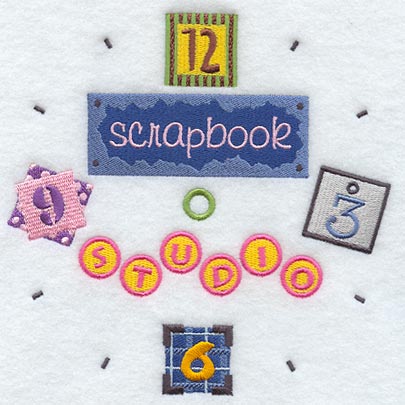 Scrapbooking Clock