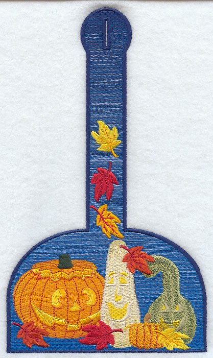 Carved Pumpkin Towel Topper