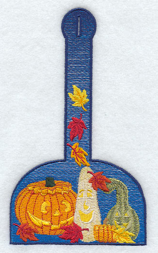 Carved Pumpkin Towel Topper