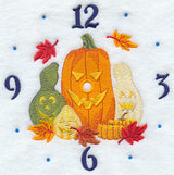 Carved Pumpkin Clock