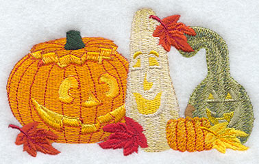 Carved Pumpkin Trio