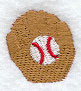Baseball and Glove (Miniature)