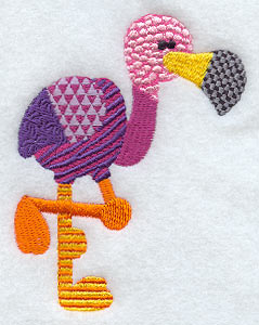 Patchwork Flamingo