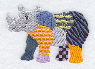 Patchwork Rhinoceros