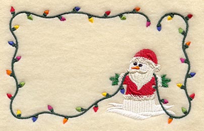 Santa Snowman (Cardstock)