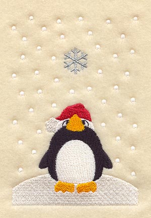 Penguin in Snow