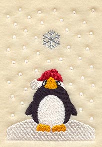 Penguin in Snow