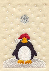 Penguin in Snow