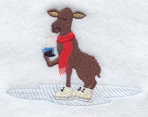 Skating Moose