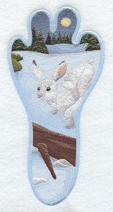 Rabbit Track Scene - Winter