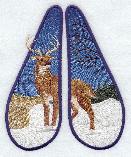 Deer Track Scene - Winter