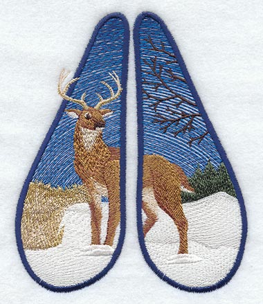 Deer Track Scene - Winter