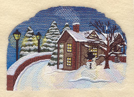 Winter Home Scene