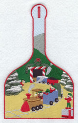 Elf Train Towel Topper