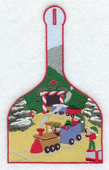 Elf Train Towel Topper